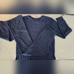 4/$30 Adidas Girls Blue Long Sleeve Athletic Set